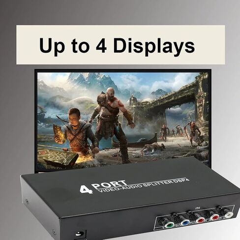 BolAAzuL Component AV Video Switch Box 3 in 1 Out RGB Component AV Switcher | 3 Port 5 RCA YPbPr Cable Switcher Selector Converter 3-Way Plug & Play for Retro Gaming PS2 Wii Xbox DVD Player TV in Kuwait