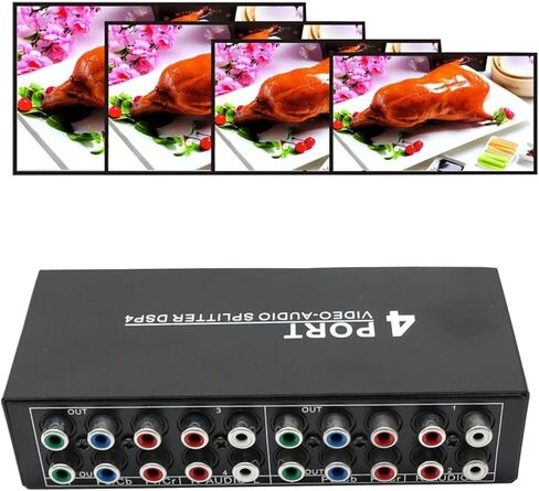 BolAAzuL Component AV Video Switch Box 3 in 1 Out RGB Component AV Switcher | 3 Port 5 RCA YPbPr Cable Switcher Selector Converter 3-Way Plug & Play for Retro Gaming PS2 Wii Xbox DVD Player TV in Kuwait