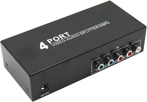 BolAAzuL Component AV Video Switch Box 3 in 1 Out RGB Component AV Switcher | 3 Port 5 RCA YPbPr Cable Switcher Selector Converter 3-Way Plug & Play for Retro Gaming PS2 Wii Xbox DVD Player TV in Kuwait