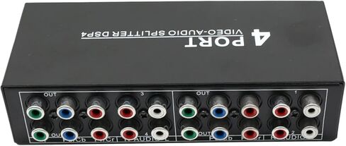 BolAAzuL Component AV Video Switch Box 3 in 1 Out RGB Component AV Switcher | 3 Port 5 RCA YPbPr Cable Switcher Selector Converter 3-Way Plug & Play for Retro Gaming PS2 Wii Xbox DVD Player TV in Kuwait