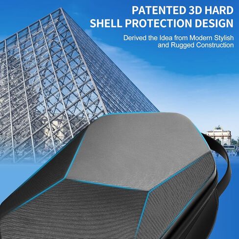 حقيبة تخزين صلبة عصرية من PECOOVR لجهاز PSVR 2 وملحقاتها، حقيبة كتف لحمل PlayStation VR2 بسعة قابلة للتوسيع، حقيبة ظهر PSVR2 للسفر حول الجسم مع منظم قابل للإزالة لأجهزة التحكم in Kuwait