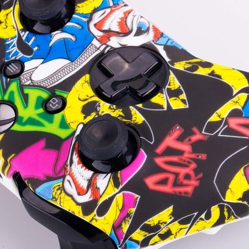 YoRHa Printing Rubber Silicone Cover Skin Case for Xbox One S/X Controller x 1(Spashing Paint) with Thumb Grips x 10 in Kuwait