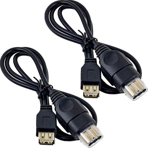 PC Female USB Converter Adapter Cable Cord for Original Xbox Console Gen.1 Console About 30.5in Length (2 PCS) in Kuwait