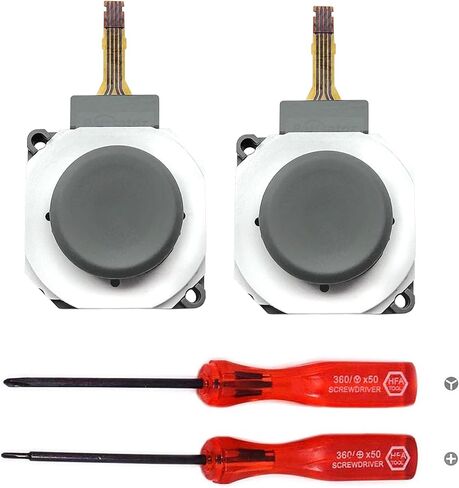 Partsatoz Pack of 2 3D Analog Joystick Button Control Thumb Stick with Thumbstick Circle Pad Cover Cap Replacement for Nintendo New 3DS New 2DS New 3DS XL LL (NOT for 2DS 3DS 3DS XL LL) in Kuwait