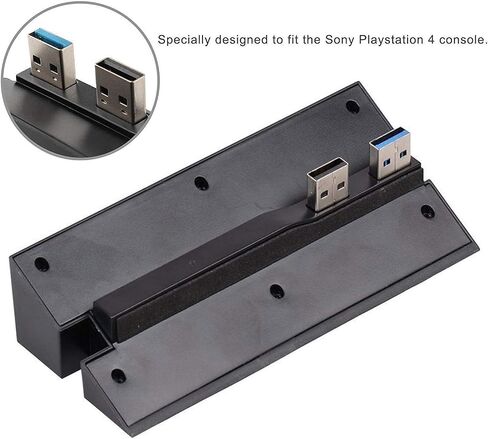 EEEKit 5 Port Hub for PS4, USB 3.0/2.0 High-Speed Expansion Hub Charger Controller Adapter Connector Compatible with Playstation 4 PS4 Gaming Console, Not for PS4 Slim, PS4 PRO in Saudi Arabia