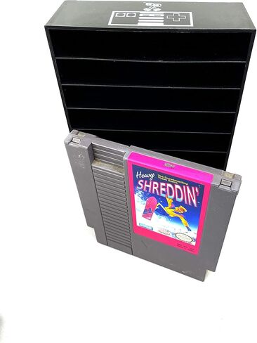 Black, NES Compatible Cartridge Holder, NES Game Tray, Holds 10 Games, Clutter Reducing, Retro Video Game Collection, Works with Nintendo Entertainment System NTSC and PAL Cartridges in Saudi Arabia