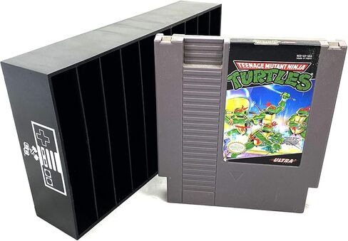 Black, NES Compatible Cartridge Holder, NES Game Tray, Holds 10 Games, Clutter Reducing, Retro Video Game Collection, Works with Nintendo Entertainment System NTSC and PAL Cartridges in Saudi Arabia