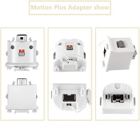 مستشعر محول NC 2 Motion Plus و2 حافظة من السيليكون تستخدم لجهاز التحكم عن بعد Wii، واستبدال مسرع محول Motion Plus لمحول Wii Motion Plus (أبيض) in Saudi Arabia