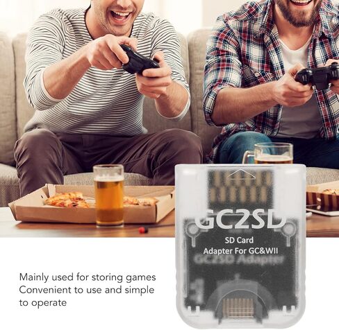 Zopsc for Storage Card Adapter, GC2SD Card Adaptor Card Reader for Consoles, Plug and Play.(Black) in Kuwait