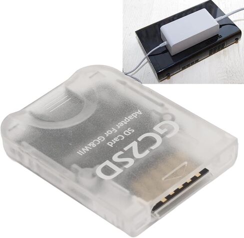 Zopsc for Storage Card Adapter, GC2SD Card Adaptor Card Reader for Consoles, Plug and Play.(Black) in Kuwait