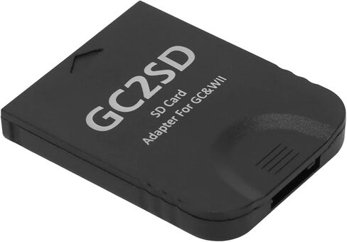 قارئ بطاقات Septpenta GC2SD لمحول بطاقة تخزين Wii Micro، بطاقة ذاكرة صغيرة مع ذاكرة قصوى تبلغ 512 جيجابايت لتخزين الألعاب وهي مريحة للاستخدام وسهلة التشغيل (أبيض) in Kuwait