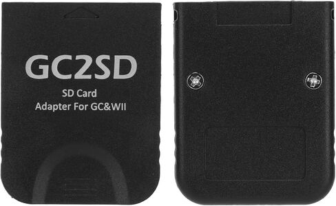 قارئ بطاقات Septpenta GC2SD لمحول بطاقة تخزين Wii Micro، بطاقة ذاكرة صغيرة مع ذاكرة قصوى تبلغ 512 جيجابايت لتخزين الألعاب وهي مريحة للاستخدام وسهلة التشغيل (أبيض) in Kuwait