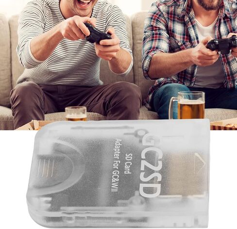 GC2SD Card Reader for Wii Micro Storage Card Adapter, Micro Memory Card with Maximum Memory Of 512GB for Storing Games and Is Convenient to Use and Simple to Operate(Transparent) in Kuwait