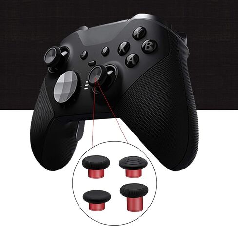 مجموعة وسادات إبهام 13 في 1، أزرار تحفيز الشعر (صغيرة ومتوسطة) بديلة لجهاز تحكم Xbox Elite Series 2 (موديل 1797) وElite Series 2 Core (طلاء ذهبي) in Kuwait