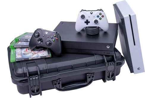 Case Club Case fits Xbox One X / S in Pre-Cut Waterproof Hard Shell in Saudi Arabia