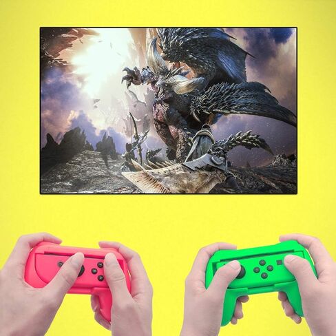 مقابض يد FYOUNG للتبديل وSwitch OLED JoyCons، وحدات تحكم مقابض اليد المتوافقة مع Switch for Joy Con وSwitch OLED Model 2021 (4 عبوات) (أحمر-أزرق-أخضر-وردي) in Kuwait