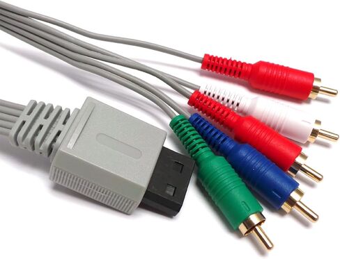 Importer520 Nintendo Wii / Nintendo Wii U Component HDTV AV كابل AV عالي الوضوح (تغليف بالجملة) in Kuwait