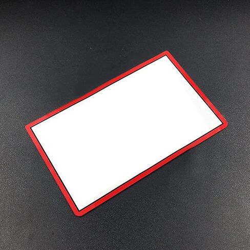 Glass Top Upper Screen Frame Lens Cover LCD Screen Protector with Adhesive for 3DS XL/New 3DS XL LLConsole(Red) in Saudi Arabia