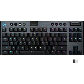 لوحة مفاتيح الألعاب الميكانيكية Logitech G915 TKL White Tactile Tenkeyless Lightspeed Wireless RGB الميكانيكية، خيارات تبديل منخفضة المستوى، LIGHTSYNC RGB، دعم لاسلكي وبلوتوث متقدم (متجدد) in Kuwait