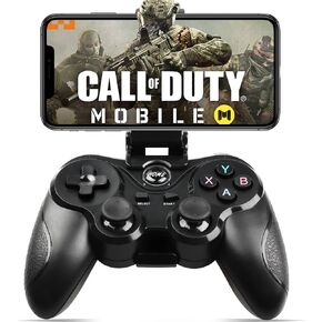 Android Game Controller Key Mapping Function Wireless Gaming Controller Gamepad for PUBG Mobile, Call of Duty Mobile, Android Phone/Tablet, Samsung, Redmi, Motorola, One+ - Not for iOS/PC (Black) in Kuwait