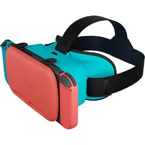 Orzly VR Headset Designed for Nintendo Switch & Switch OLED Console with Adjustable Lens for a Virtual Reality Gaming Experience and for Labo VR - Black - Gift Boxed Edition in Saudi Arabia