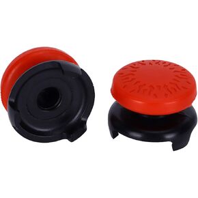 ASHATA 2Pcs Thumbstick Extender for Game Consoles, 3D Texture Thumb Grip Stick Joystick Thumbstick for 5 Controller (Black) in Kuwait