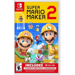 Super Mario Maker 2 + Nintendo Switch Online 12-Month Individual Membership - Nintendo Switch