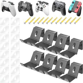 OIVO Controller & Headset Wall Mount Holder Stand, Foldable Headphone Stand, Gaming Controller Holder Hanger Hook, Universal Storage Organizer Controller/Earphone/Game Accessories-9 Packs in Saudi Arabia