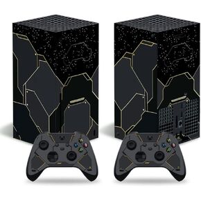 ملصق جلدي لوحدة تحكم Xbox Series X ووحدات التحكم اللاسلكية، ملصق فينيل مغلف واقٍ لجهاز Microsoft Xbox Series X (رخام)