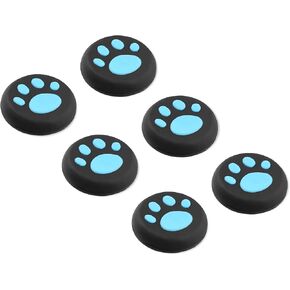 6 قطع من غطاء الإبهام من السيليكون PS5، غطاء عصا التحكم التناظرية من السيليكون غير القابل للانزلاق لأجهزة PS2، PS3، PS4، PS5، Xbox One، Xbox Series X/S، Xbox 360، Switch Pro، وحدة تحكم ألعاب Wii U (أسود أبيض) in Kuwait