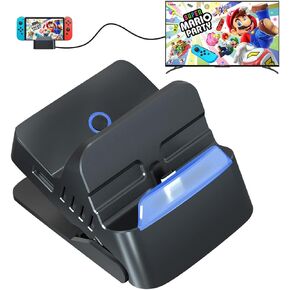 سويتش دوك لجهاز نينتندو سويتش/سويتش OLED، استبدال محطة إرساء سويتش لمنصة نينتندو سويتش الرسمية، قاعدة توصيل التلفزيون للسفر 4K HDMI USB 3.0، ملحقات نينتندو سويتش in Kuwait