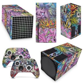 GNG Graffiti Skins Compatible with Xbox Series X Console Decal Vinal Sticker + 2 Controller Set in Kuwait