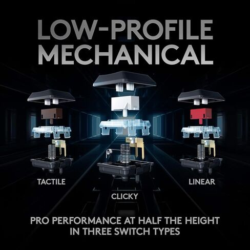 لوحة مفاتيح الألعاب الميكانيكية Logitech G915 TKL White Tactile Tenkeyless Lightspeed Wireless RGB الميكانيكية، خيارات تبديل منخفضة المستوى، LIGHTSYNC RGB، دعم لاسلكي وبلوتوث متقدم (متجدد) in Kuwait