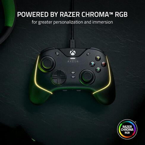 Razer Wolverine V2 Wired Gaming Controller for Xbox Series X|S, Xbox One, PC: Remappable Front-Facing Buttons - Mecha-Tactile Action Buttons and D-Pad - Trigger Stop-Switches - White (Renewed) in Saudi Arabia