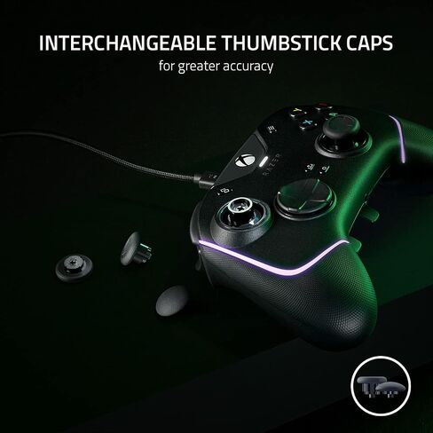 Razer Wolverine V2 Wired Gaming Controller for Xbox Series X|S, Xbox One, PC: Remappable Front-Facing Buttons - Mecha-Tactile Action Buttons and D-Pad - Trigger Stop-Switches - White (Renewed) in Saudi Arabia