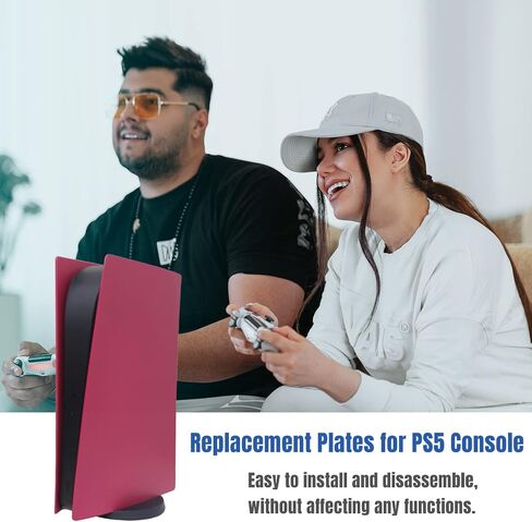 Digital Edition Face Plates Cover Skins Shell Panels for PS5 Console, Accessories for PlayStation 5 Protective Shell Replacement Faceplate (Black) in Kuwait
