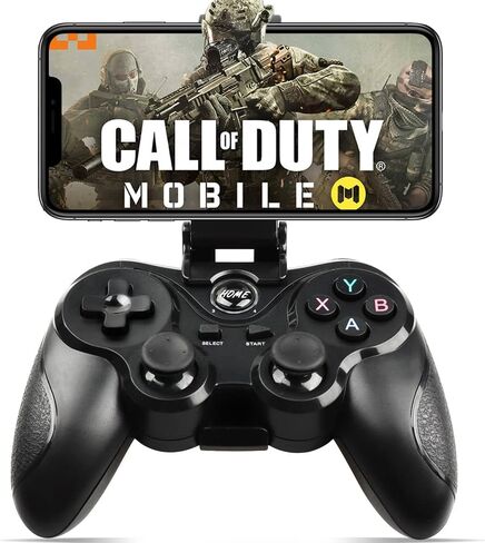 Android Game Controller Key Mapping Function Wireless Gaming Controller Gamepad for PUBG Mobile, Call of Duty Mobile, Android Phone/Tablet, Samsung, Redmi, Motorola, One+ - Not for iOS/PC (Black) in Kuwait