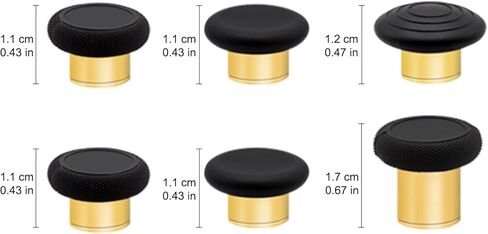 مجموعة Easegmer Plating Elite Series 2 - 13 في 1 عصا تحكم معدنية و6 أعواد إبهام قابلة للتبديل، و4 مجاذيف تشغيل و2 وسائد Dpads لوحدة التحكم Elite Series 2 وXbox One Elite (لوني) in Saudi Arabia