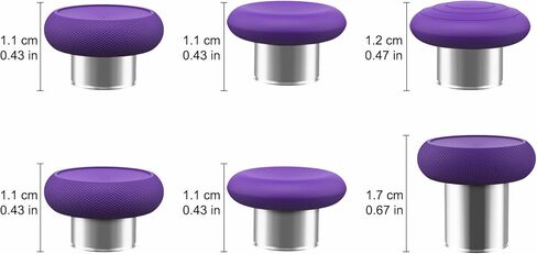 6 in 1 Swap Thumbsticks, Replacement Magnetic Joysticks for Xbox One Elite Series 2 Controller (Black) in Kuwait