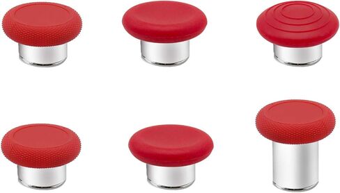 6 in 1 Swap Thumbsticks, Replacement Magnetic Joysticks for Xbox One Elite Series 2 Controller (Black) in Kuwait