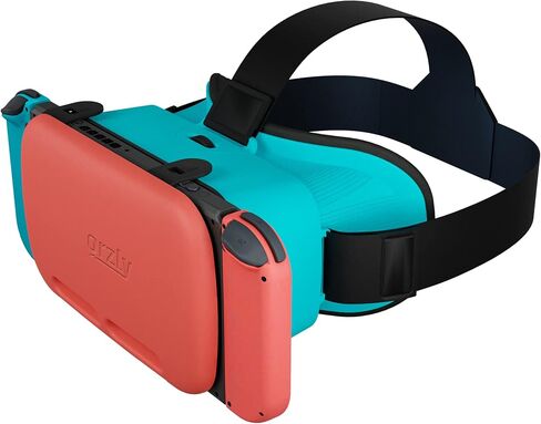 Orzly VR Headset Designed for Nintendo Switch & Switch OLED Console with Adjustable Lens for a Virtual Reality Gaming Experience and for Labo VR - Black - Gift Boxed Edition in Kuwait