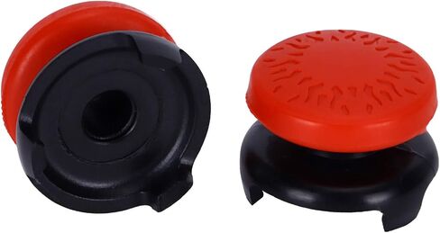 ASHATA 2Pcs Thumbstick Extender for Game Consoles, 3D Texture Thumb Grip Stick Joystick Thumbstick for 5 Controller (Black) in Kuwait