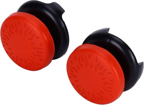 ASHATA 2Pcs Thumbstick Extender for Game Consoles, 3D Texture Thumb Grip Stick Joystick Thumbstick for 5 Controller (Black) in Kuwait
