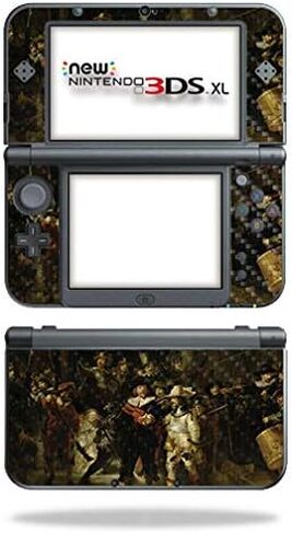 ملصق من الياف الكربون من مايتي سكينز لجهاز نينتيندو نيو 3DS XL (2015) - جريت ويف اوف كاناغاوا | متين وبملمس خشن من الياف الكربون | سهل التركيب والازالة وتغيير الانماط، صنع في الولايات المتحدة in Kuwait