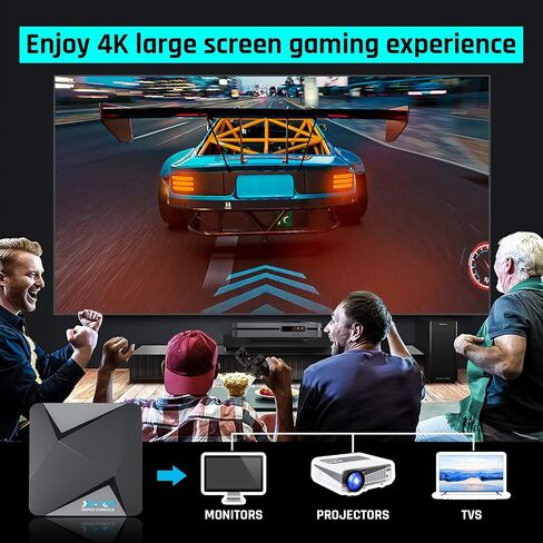 Kinhank Super Console X2 Pro Pre-installed 100,000+ Classic Games,256G Retro Gaming Consoles Compatible with 60+ emulators, S902X2 Chip, Three Systems in One, Include Remote, Wireless Controllers in Saudi Arabia