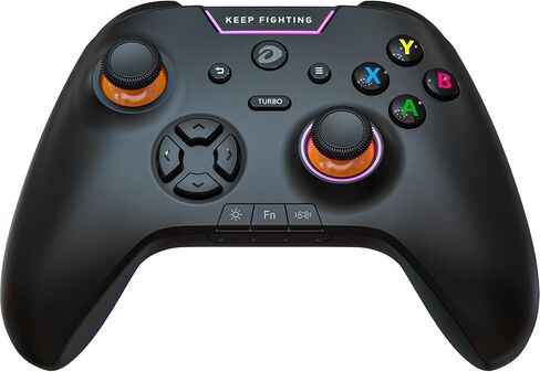 وحدة تحكم الكمبيوتر اللاسلكية DAREU H105، وحدة تحكم الألعاب المتوافقة مع أنظمة التشغيل Windows/MacOS/Android/iOS/التلفزيون الذكي/البخار، وحدة تحكم ألعاب الكمبيوتر ذات الاهتزاز المزدوج مع Turbo وإضاءة خلفية LED in Kuwait