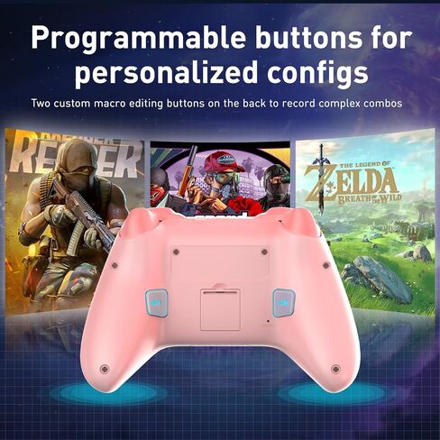 DAREU H105 Wireless PC Controller,Gaming Controller Compatible with Windows/MacOS/Android/iOS/Smart TV/Steam,Dual Vibration PC Game Controller with Turbo, LED Backlight in Saudi Arabia