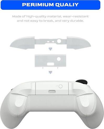 ممتص صدمات وعصي ابهام بديلة لذراع تحكم Xbox Series X وازرار LB RB وعصي التحكم لذراع تحكم Xbox Series X (ابيض) in Kuwait