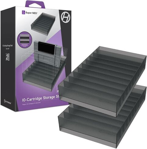 Hyperkin 10-Cartridge Storage Stand for SNES (2 Pack) in Saudi Arabia