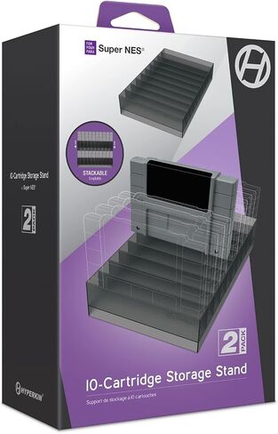 Hyperkin 10-Cartridge Storage Stand for SNES (2 Pack) in Saudi Arabia